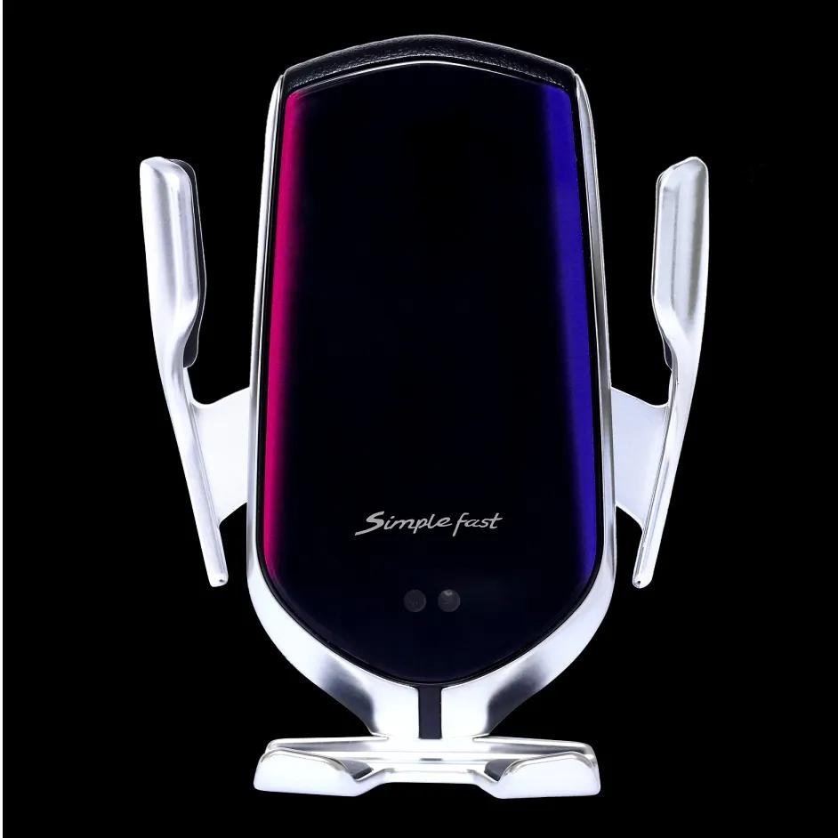 

Qi Wireless Car Charger Automatic Clamp 10W Fast Charge Holder R2 for Iphone11pro XR XS forHuawei P30Pro Infrared Sensor Phone Mount for BMW білий