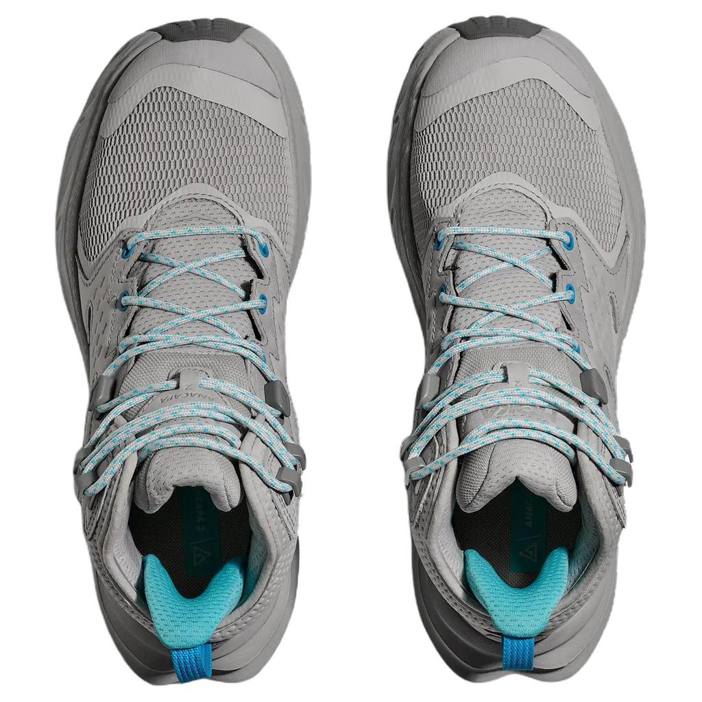 HOKA One One Anacapa 2 Gtx Comfortable Fitting Durable Mid-Top Hiking Shoes Women Hiking Shoes Gray 1142831-STRDS