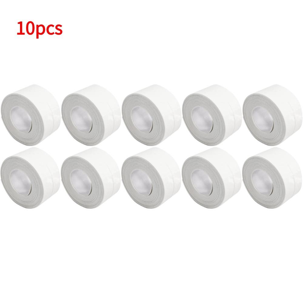 Bathroom Waterproof Wall Stickers Sealing Tapes PVC Adhesive Sealing Strips Sink Edge Tape Sink Bathtub Caulk Tape Home Posters