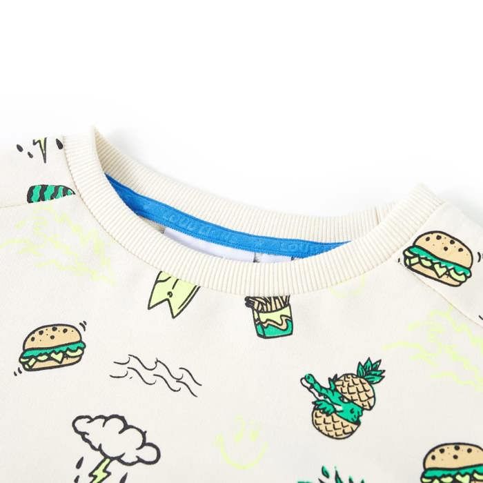 Soft Ecru Sweatshirt for Children 92/104/116/128/140
