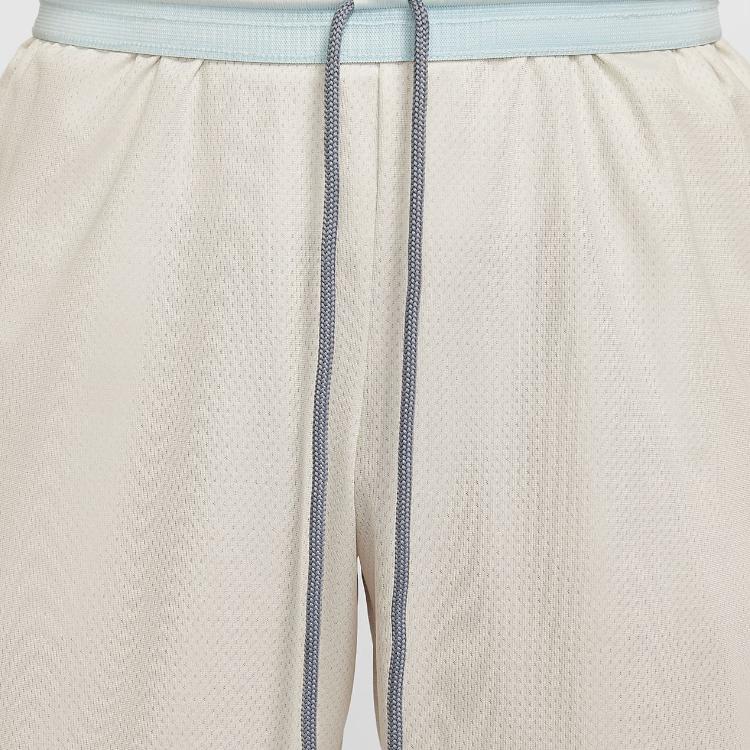 Nike Dri-FIT Solid Mid-Waist Quick-Dry Comfortable Loose Casual Five-Point Basketball Shorts Men shorts Phantom-Grey White FN2652-030