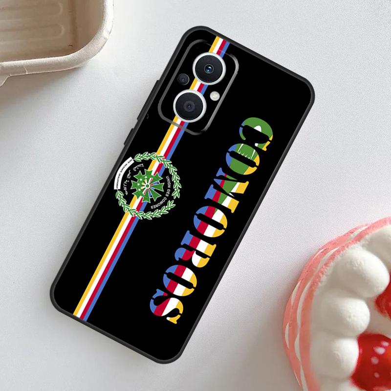 Comoros Flag Case For OPPO Reno 10 Pro 11F 4Z 5Z 8T 4 5 6 7 8 Lite OPPO Find X2 X3 Neo X5 X6 Pro Cover