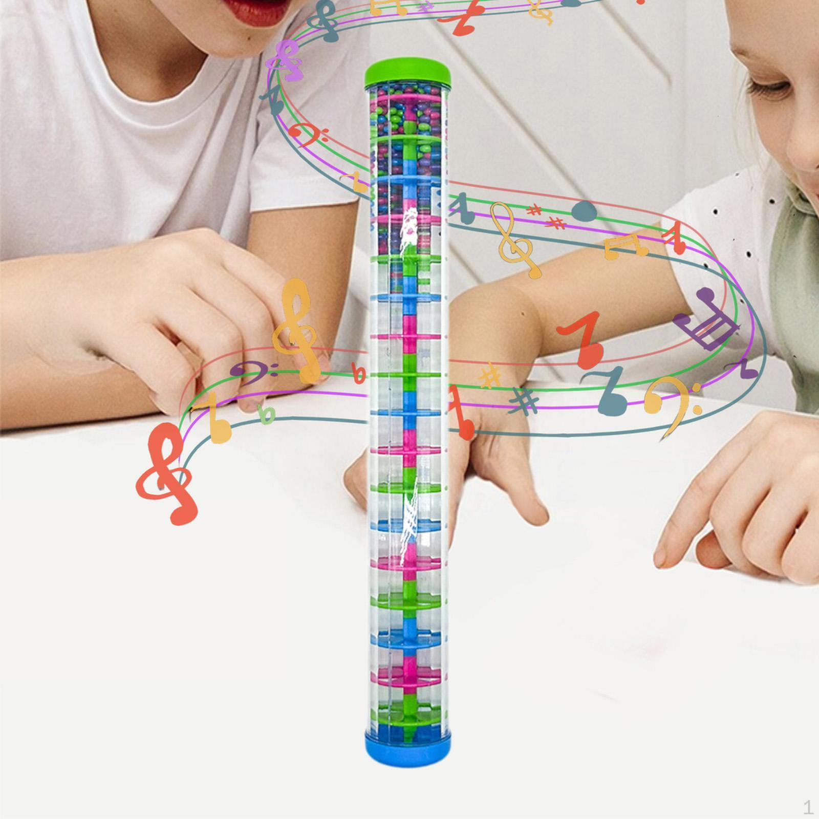 

Бусины Дождевик Красочные капли Сенсорная игрушка Дождь Погремушка для путешествий Дошкольное учреждение green and blue lid