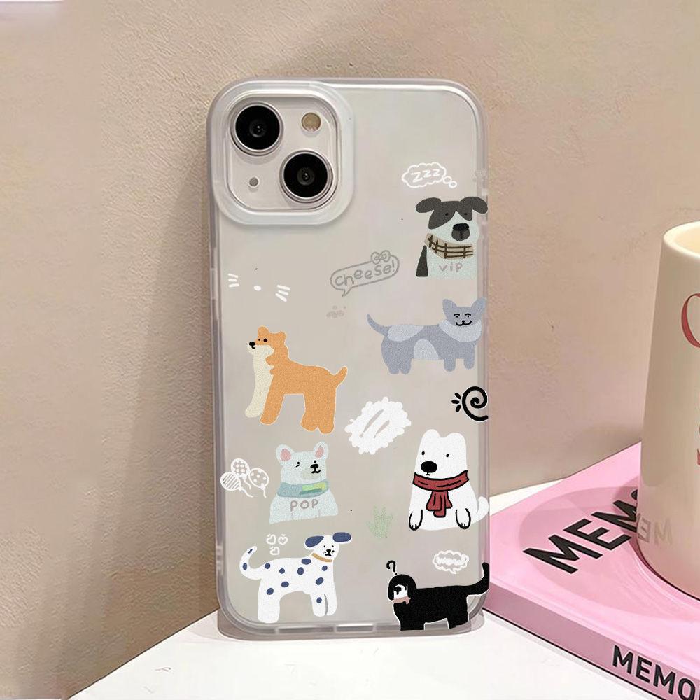 Cute Little Animals Are Suitable for iPhone17promax Apple 17 Matte Mobile Phone Case 16/15 Anti-drop 14 Large Holes