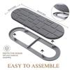 Vassoio per Lavello in Diatomea con Base in Silicone Pietra Essiccazione Rapida Tappetino per Piatti per Bancone Cucina Bagno Porta Dispenser Sapone