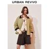 UR Women's Casual Embroidered Collar Cotton Jacket