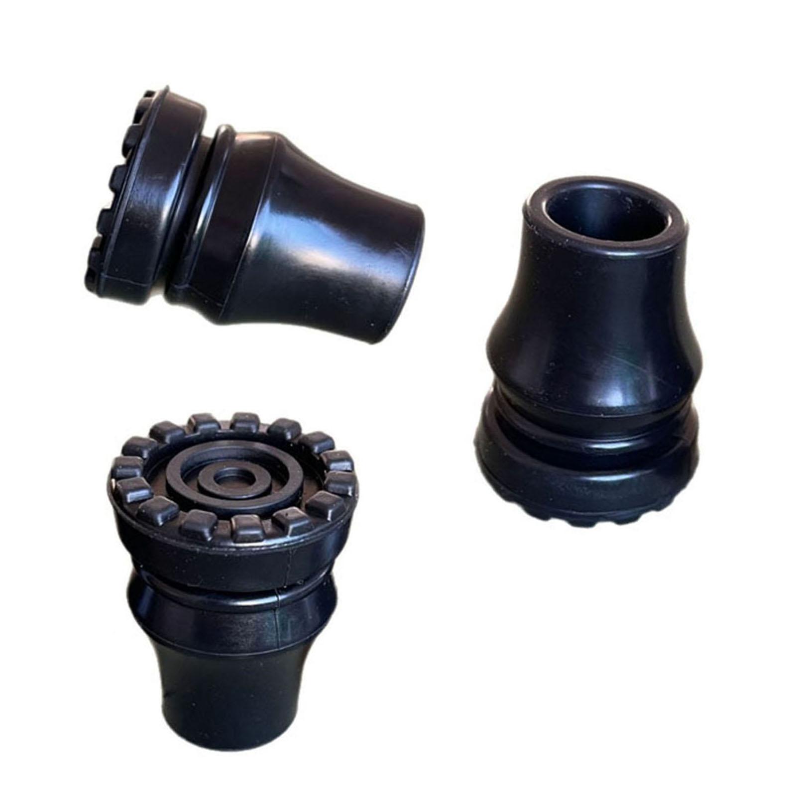 3pcs Rubber Cane Tips Wear Resist Anti Slip Walking Cane Replacement Tips 16mm Standard Size N635 16