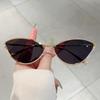 Women Vintage Sunglasses  New Fashion Cat Eye Multi-color Casual Shades Retro Trendy Luxury Brand Design Sun Glasses