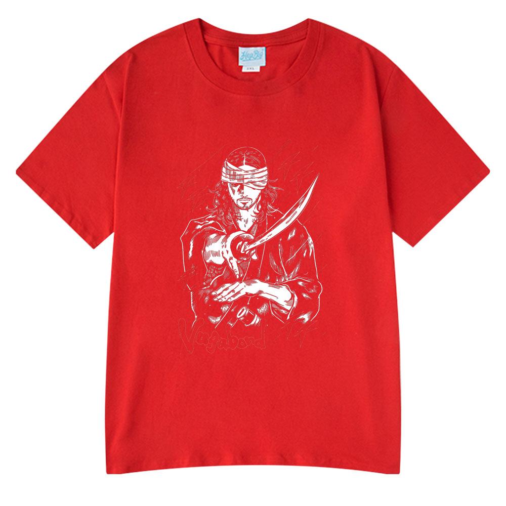 Japanese Anime Vagabond Miyamoto Musashi Funny Style Tshirts Unisex Women Clothing Fashion Short Sleeve T Shirts Summer Streetwear