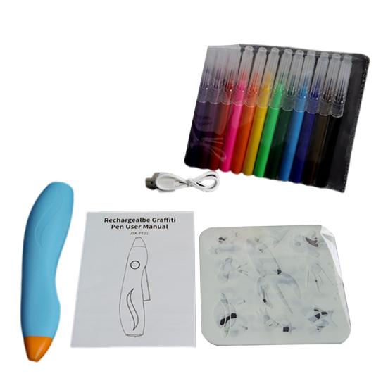 Elektrisk spraypenn Airbrush Sett USB Oppladbar Ergonomisk design Komfortabelt grep Vaskbar spraymalingspenn