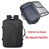Multifunctional Travel Laptop Backpack, Expandable Vacuum Compressible Carry-On, Single Shoulder Bag for Men and Women
