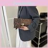 Stylish Envelope Clutch Bag For Women In Milk Texture Zebra Print Or Leopard Pattern Ideal For Summer Outings