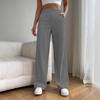 Women's Long Trousers Spring Autumn High-Waisted Wide-Leg Trousers Flowing Versatile Casual Straight-Leg Trousers