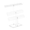 3 Tiers Acrylic Jewelry Organizer Earrings Accessories Holder Fashionable Display Stand for Necklaces Bracelets