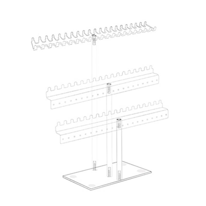 

Multi Level Acrylic Jewelry Stand Earrings Accessories Holder Display Shelf for Necklaces Bracelets Jewellery Holder 1