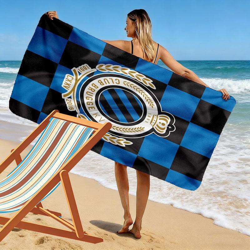 -Club Brugge KV Print Beach Towel, Large Soft Quick Dry Towel for Beach Camping Swimming