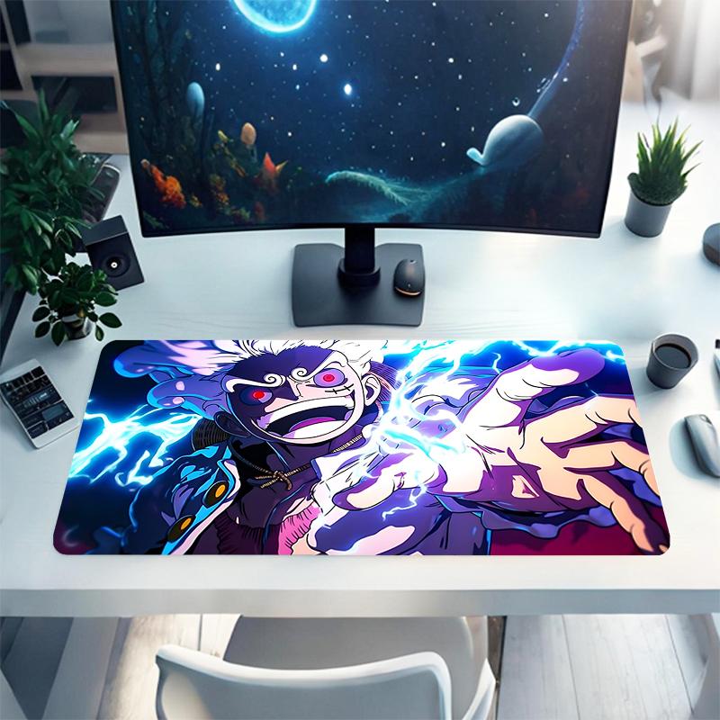 1Pc Electricity Power Battle Gaming Mouse Pad Keyboard Desk Mat Non-slip Rubber Lock Edge Waterproof Computer Mousepad for Office Home Decor Y135