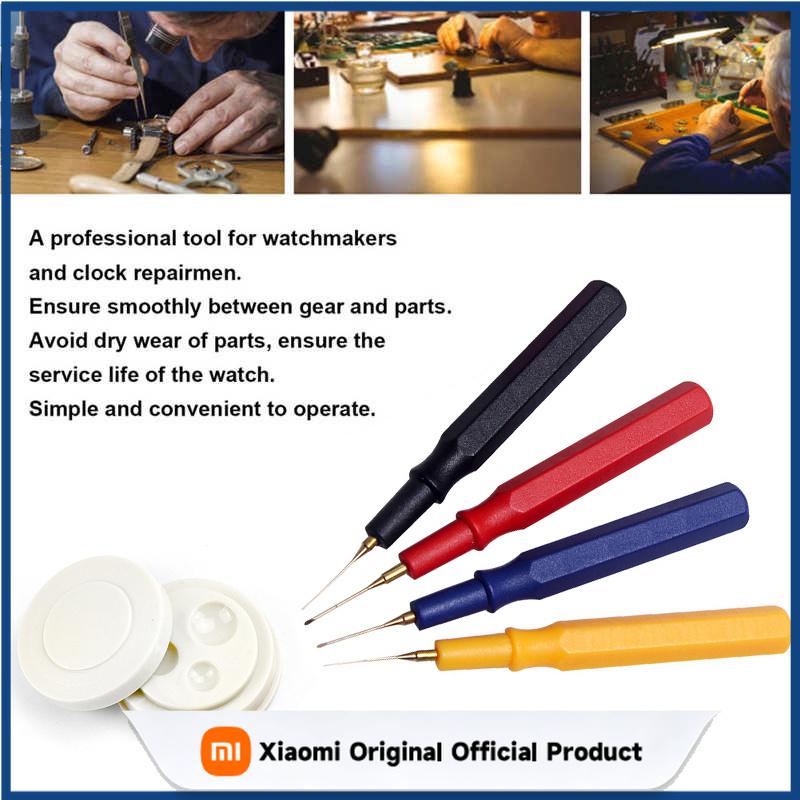 Xiaomi 5Pcs Watch Lubricant Oiler Oil Pin Pen Watch Part Lubricating Applying Repair Maintenance Tool Lubricant Applicator Watchmaker