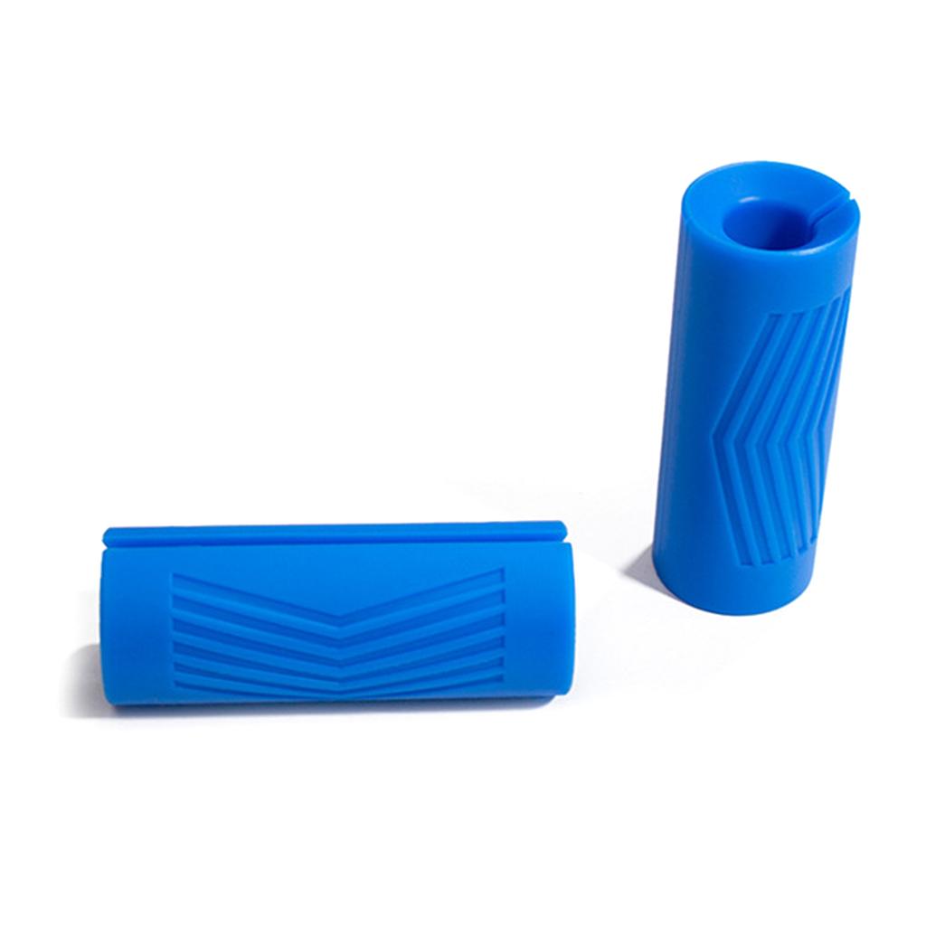 2Pcs Dumbbell Barbell Grip Thick Gym Grip Barbell Handle Sleeve Dumbbell Barbell Grip Silicone NonSlip Pad Enduring