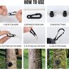 Outdoor Retractable Clothesline Adjustable 32ft/10M Camping Clothesline Portable Clothes Drying Rack Windproof Washing Line Rope