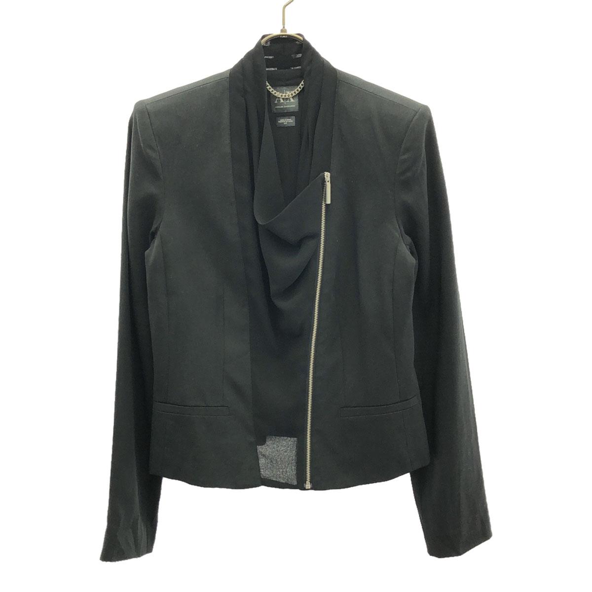 

ARMANI EXCHANGE Куртка на молнии без цвета S/P черная Женская Б/У