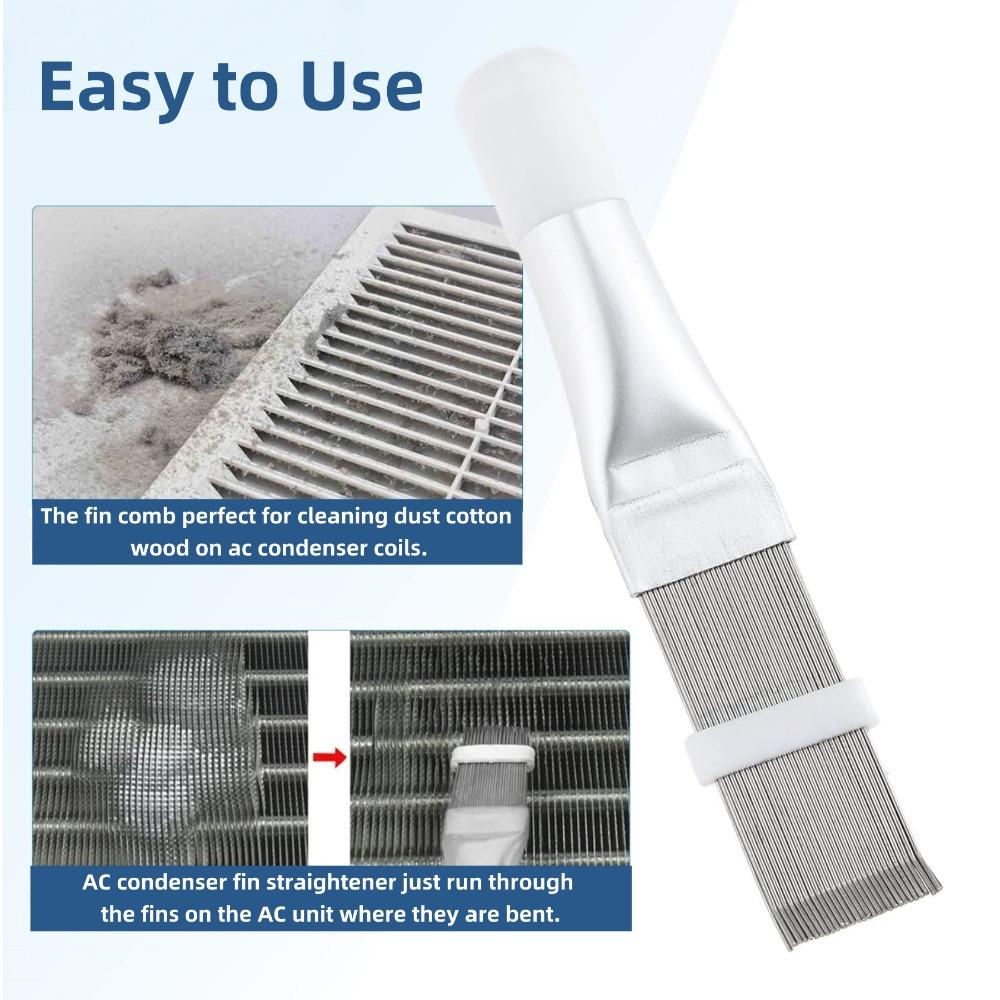 Air Conditioner Condenser Fin Cleaning Brush Universal A/C Condenser Cleaning Tools Stainless Steel Air Refrigerator Fin Brushs