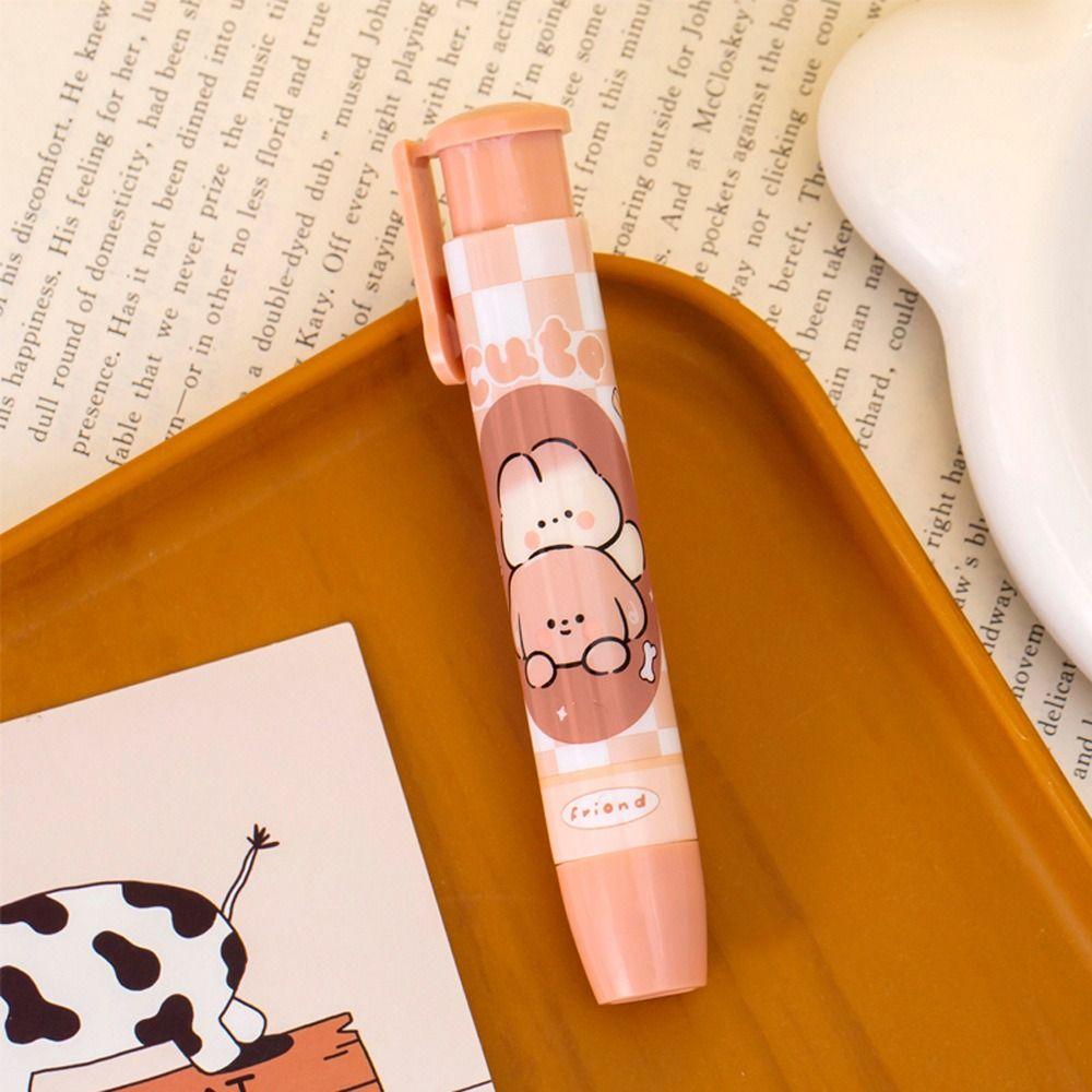 Puppy Press Eraser Pen Replaceable Core Student Drawing Eraser Rubber Correction Tool  Kids Gift