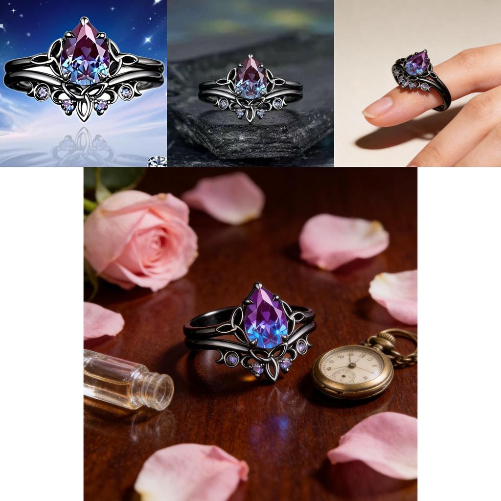 Modern Womens Flower Design Alloy Ring With Electroplated Finish For Stylish Casual Wear