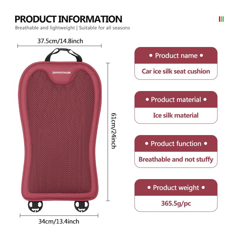 Car Seat Breathable Cushion Comfortable Soft Non-Slip Mat For KIA Stonic Picanto Sorento Stinger Soul Spectra Carens