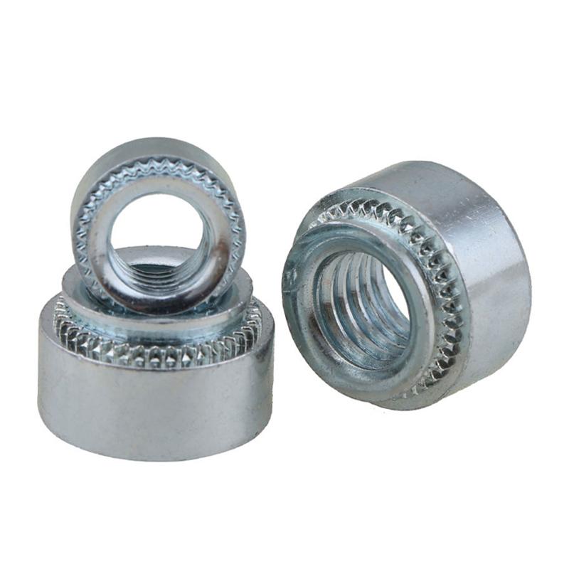 M2 M2.5 M3 M4 M5 M6 M8 M10 Zinc Plated Carbon Steel Pressure Riveting Nut Self Clinching Nut Swage Nut Sert Press Nuts