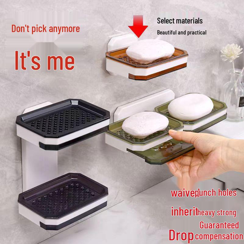 Luxury Double-Layer Soap Dish with Drainage