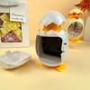 Cartoon Eggshell Alarm Clock Plastic Mini Clock Creative Bell Alarm Clocks  Bedside
