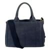 PRADA canvas Canapa Tote Bag denim blue Women Used