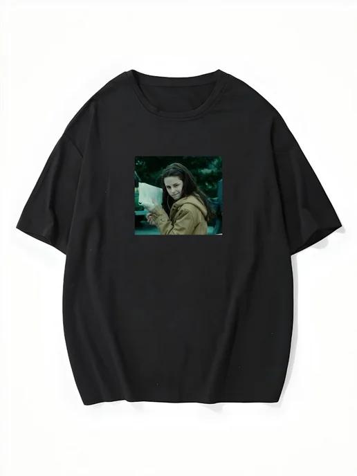 Oversized T-shirt with a Twilight print S
