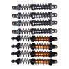 4 Pack Metal RC Car Shock Absorbers High Strength 90mm RC Car Shocks for 1/10 Scale Models with 8 Sp