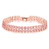 Meier Double row zircon bracelet, premium zircon drop bracelet