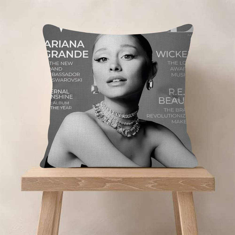 AAriana Hot Singer Grande Cushion Cover Car Throw Pillow Case For Sofa Car Christmas Gift
