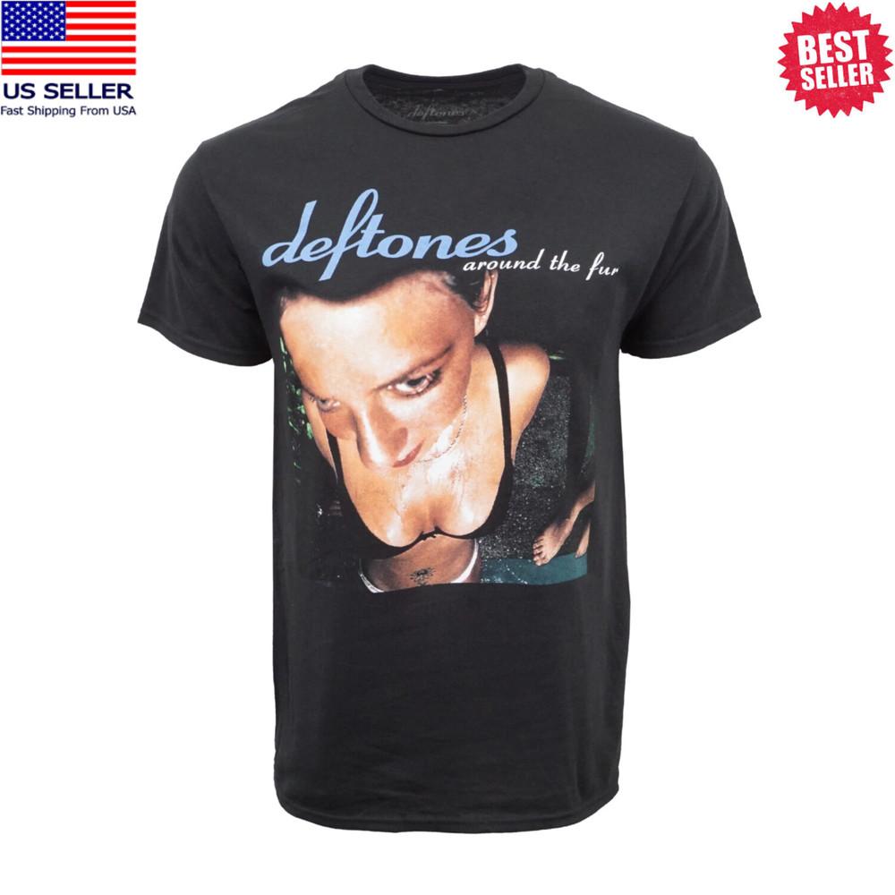Deftones Around The Fur T-Shirt Black Vintage Band Tee Rock Metal Music Fan Unisex T-Shirt