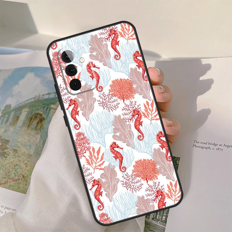 Seahorse Case For Samsung Galaxy A52 A32 A12 A22 A16 A26 A36 A56 A06 A55 A35 A15 A54 A34 A14 A13 A53