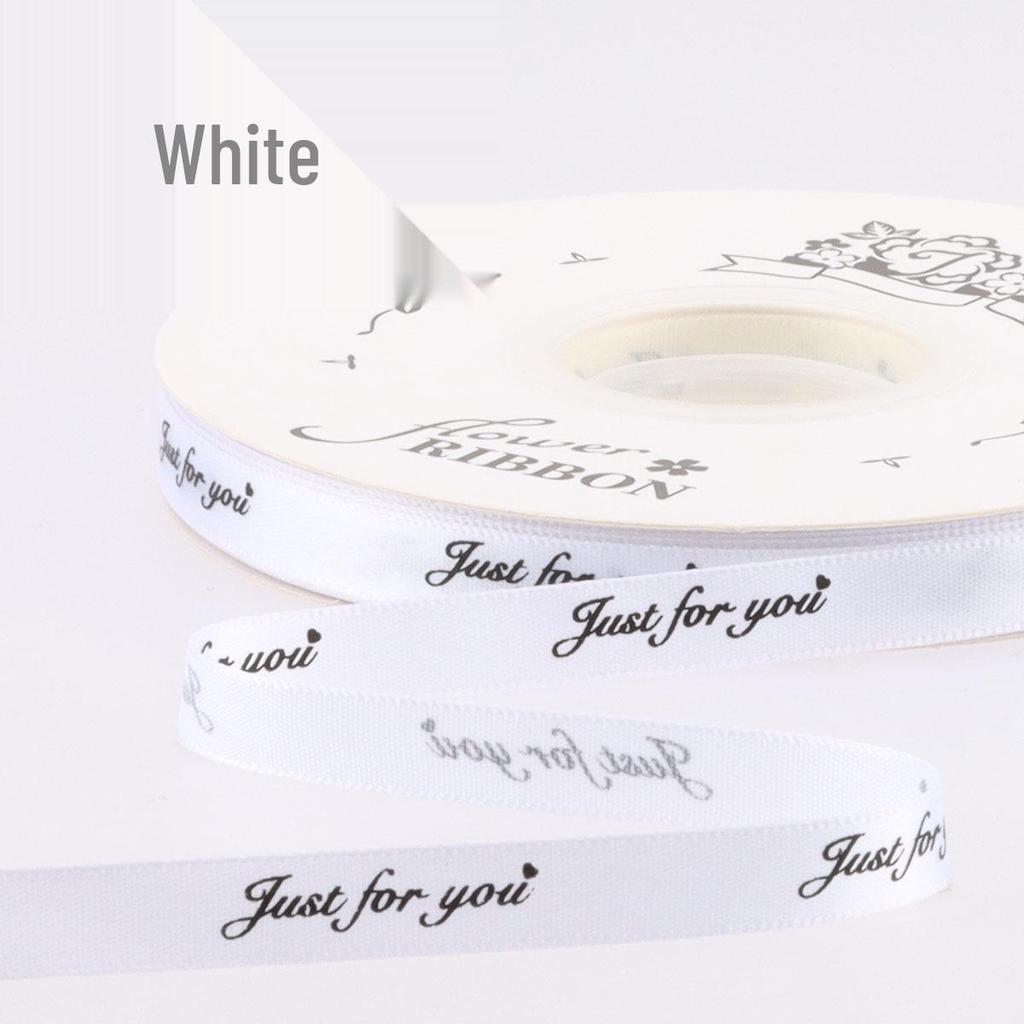 1cm Narrow Printed English Ribbon - Gift, Baking, and Florist Polyester Ribbon