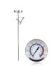 Tsukitoy Cooking Oil Thermometer, 30cm, 304 Stainless Steel, High Temperature Range (0℃-280℃), for CoffeeFrying PansDeep FryingTempura Cooking,