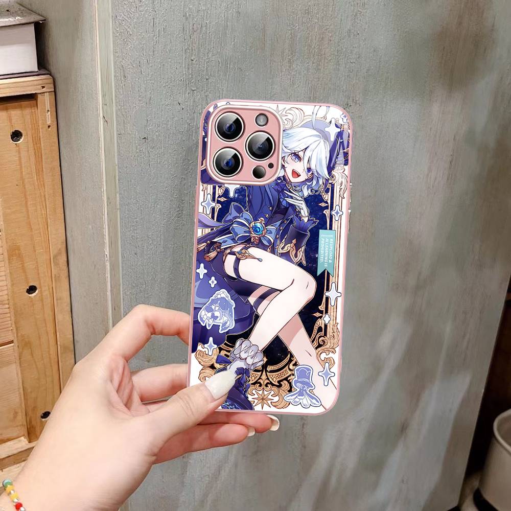 

Genshin Impact Furina Tempered Glass For Iphone 14 13 12 11 Pro Mini XS MAX 14Plus X XS XR Fundas iphone 13 pro