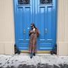 Womens Oversized Vintage Double-Breasted Belted Trench Coat Long Sleeve Suede Fleece Jacket Fall Winter