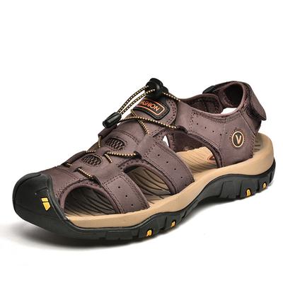 Large Size Sandals Men's Summer New Casual Bag Head Sandals Men's Outdoor Non-slip Beach Shoes Size 48