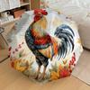 1pc Autumnal Rooster with Berries and Leaves Umbrella with Plastic Handle,Suitable for All Seasons Home Travel Outdoor UmbrellaDD1519
