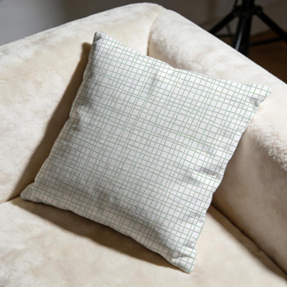 plaid lines Cushion Cover Soft Decorative Pillow Case Suitable for Bedroom Sofa Car Travel Use