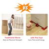 Red Heavy Duty Furniture Lifter Transport Tool Set Furniture 4 Move Roller 1 Wheel Bar for Lifting Moving Furniture Mover set Kit