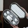 Chinese ink and wash Dehua white porcelain Kung Fu tea set business office gift box suet jade business gift portable ceramics