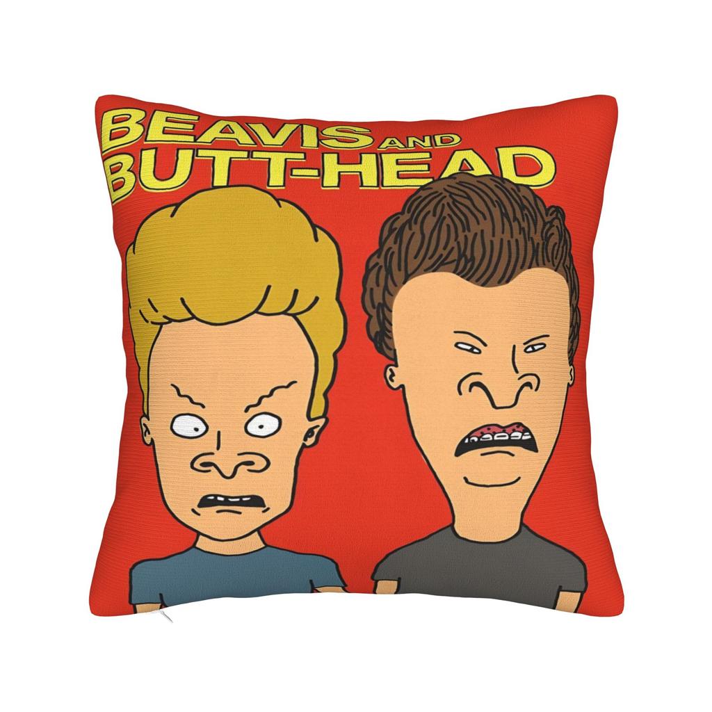 Warm Living Room Beavis and Butthead Decoration Pillowcase Stuff Pillow Cover Zipper Multi-Size