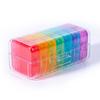 Medicine Box Weekly Pill Organizer Pill Box 7 Day with One-Side Large Openings for Easy to Use Case for Medication Vitamins Fish